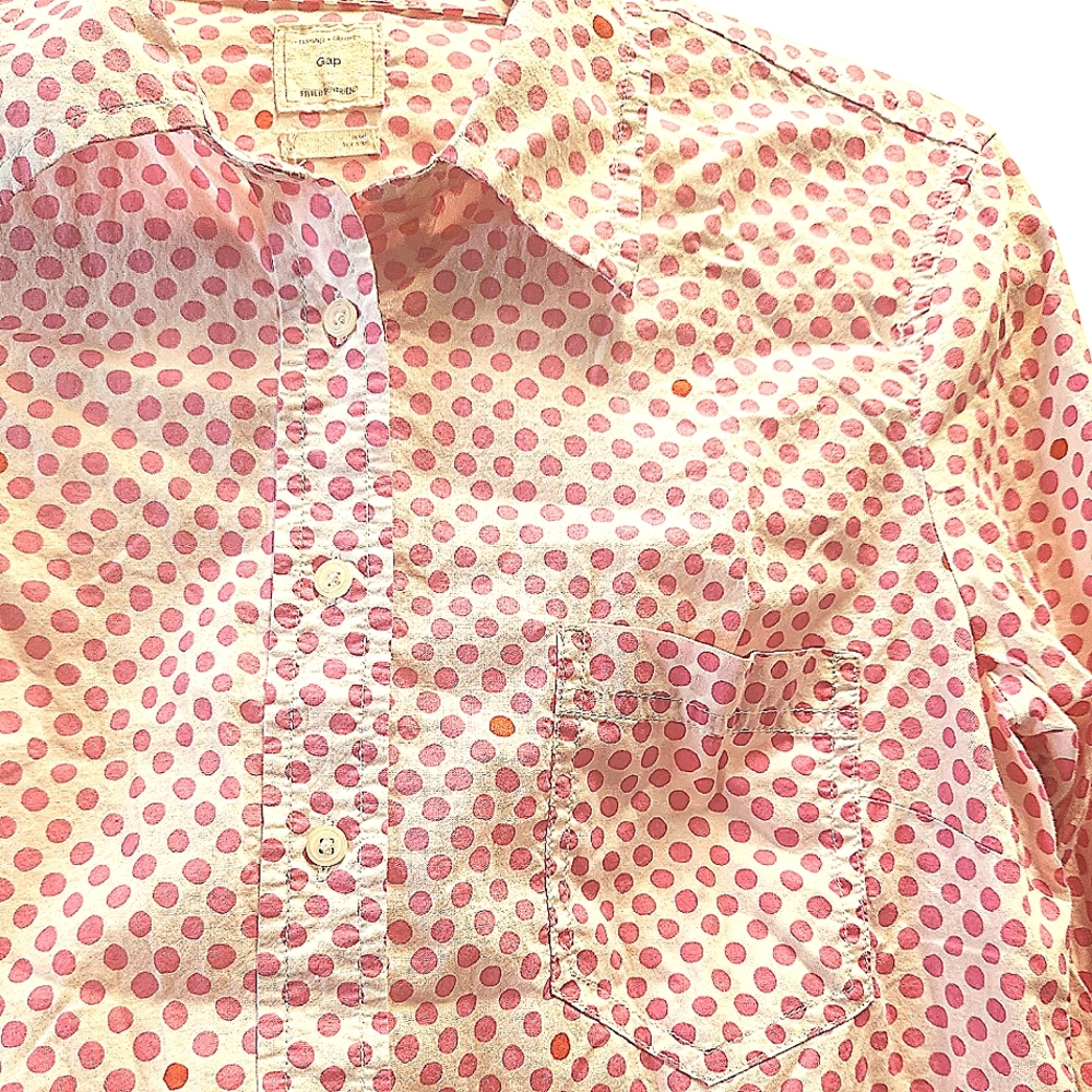 Gap Polka Dot Button Down Blouse - image 3